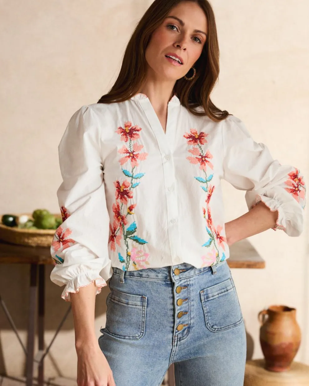 Camisa Bordado Fiona