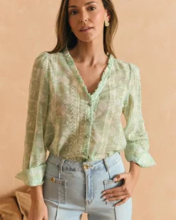 Camisa Celeste Felicia