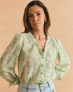 Camisa Celeste Felicia