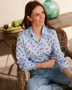Camisa Vichy Rosas