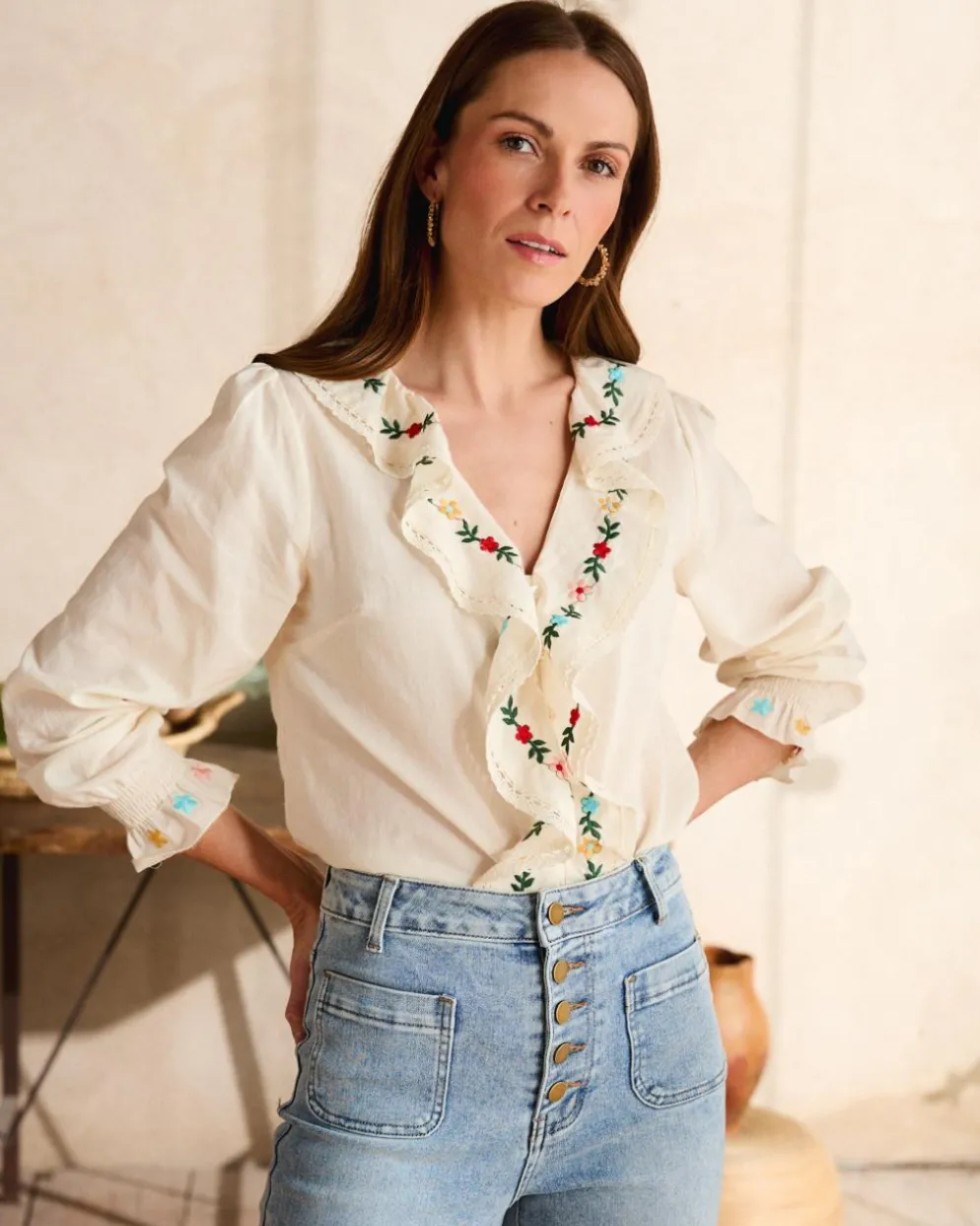 Camisa Volante Liliana