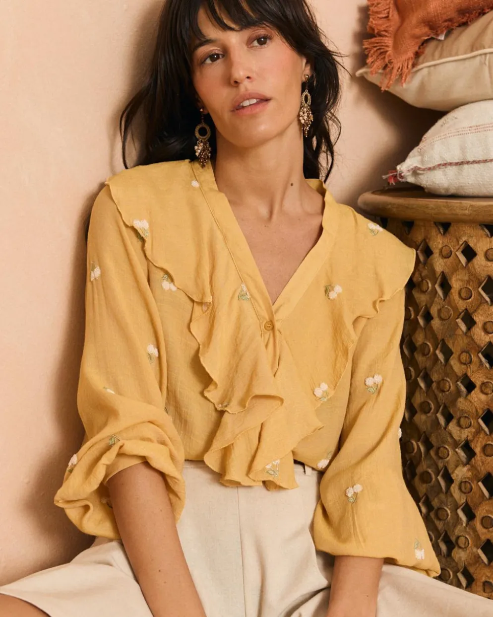 Camisa Volante Mayca