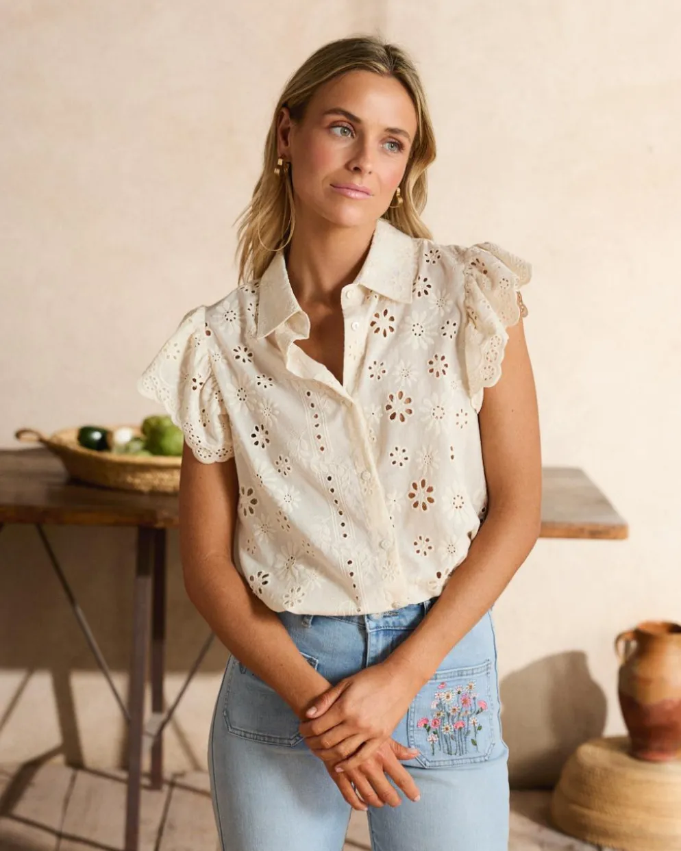Camisa Volantes Briana