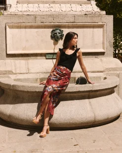 Falda Midi Estampado Zelia