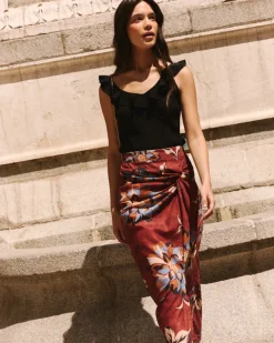 Falda Midi Estampado Zelia