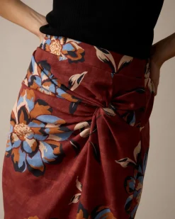 Falda Midi Estampado Zelia