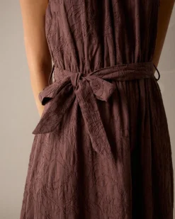 Vestido Bordado Cuello Halter
