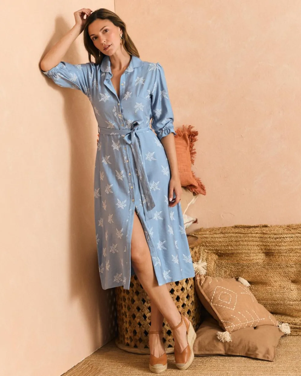 Vestido Celeste Virgi
