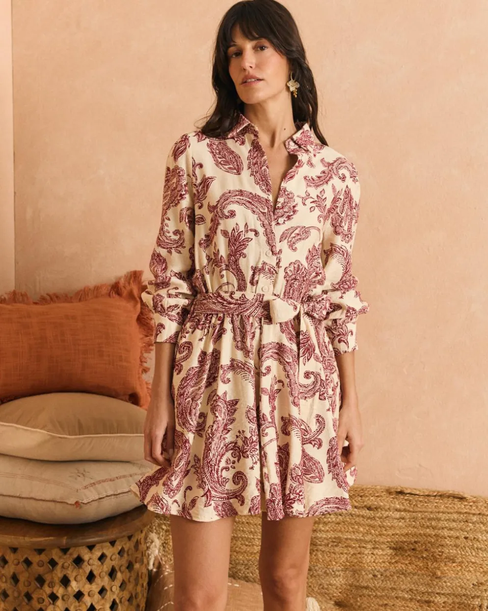Vestido Corto Cerise