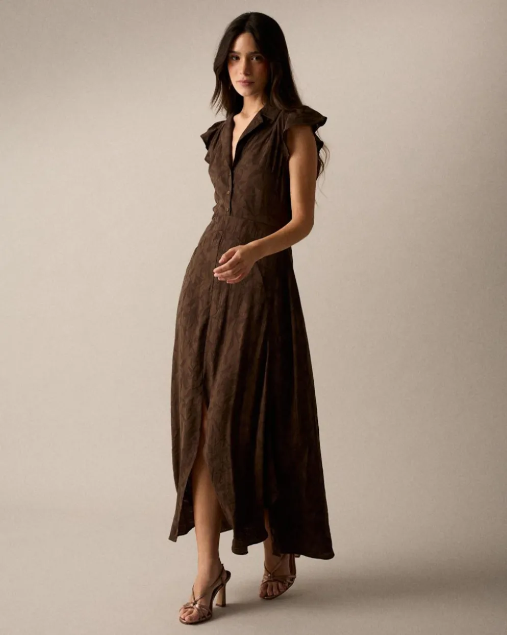 Vestido Marrón Eire