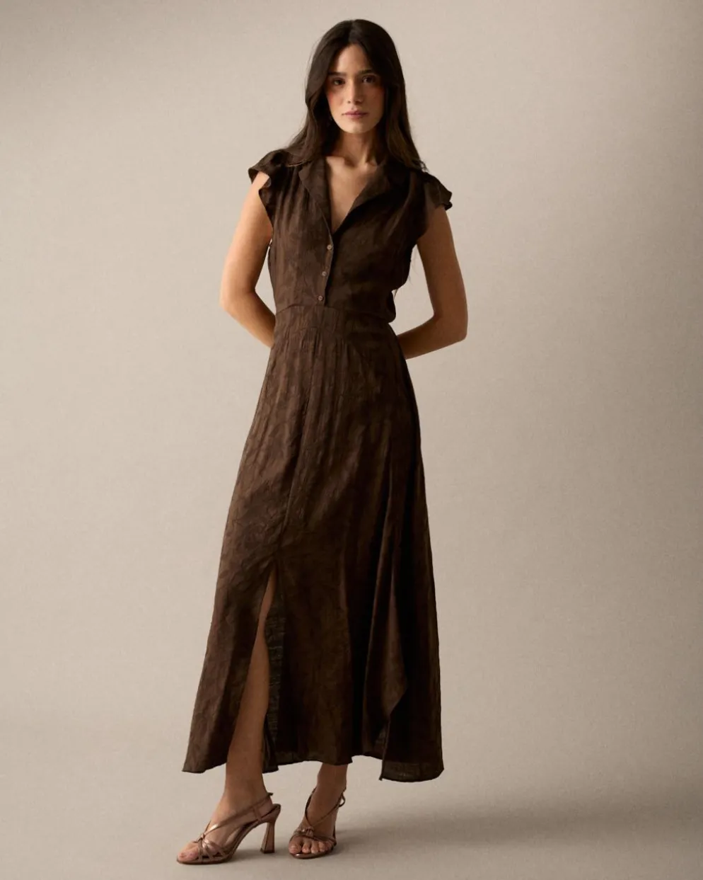 Vestido Marrón Eire
