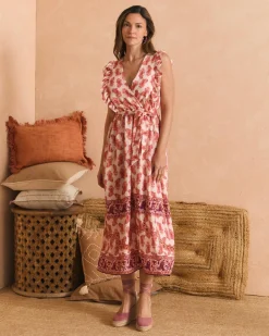 Vestido Motivos Coral