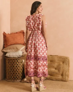 Vestido Motivos Coral